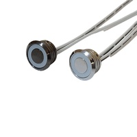 Sakelar Sensor sentuh kabinet pengontrol redup LED 12V/24V dengan tombol cincin biru saklar induktif untuk lampu LED lemari pakaian