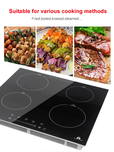 Table de cuisson à induction encastrable 4 zones 2000W 2200W 59cm à prix abordable - Product Image 3