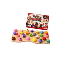Agent Wanted Dumpling Squishy Rubber Bestseller Calendrier 24 jours Boîte aveugle Jouet à presser à rebond lent Jouet anti-stress 14 +.