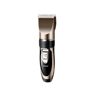 Adjustable Ceramic Blade Professional Men'S Hair Trimmer Kemei Km-3057 Silent Noise Reduction Men'S Electric Hair Clipper