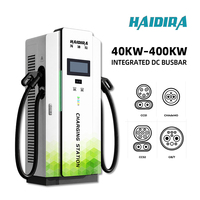 Station de recharge rapide DC HAIDIRA IP55 80kW 120kW 160kW 240kW Double CCS2 OCPP 1.6J pour véhicules électriques commerciaux