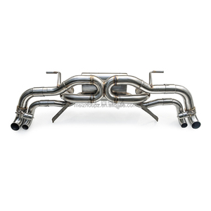 Para 2015-2023 Audi <span class=keywords><strong>R8</strong></span> <span class=keywords><strong>V10</strong></span> 5.2L Sistema de escape de acero inoxidable Cat-Back con válvula inteligente - Product Image 2