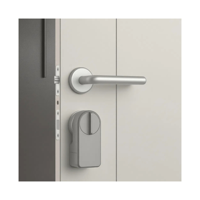 Smart Door Lock with WIFI Connection Easy Installation Aluminum Material Compatible Most European Memory Cards-Grey
