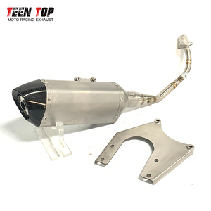 ระบบท่อไอเสียแบบเต็มระบบสำหรับ Vespa <span class=keywords><strong>Sprint</strong></span> / Primavera 125IE 150IE 3V / I Get สำหรับ Piaggio Liberty Exhaust ปี 2017~<span class=keywords><strong>2022</strong></span> - Product Image 4