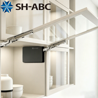 Support de levage d'armoire réglable 3D SH-ABC, 107 °   Charnière de porte à fermeture douce et arrêt libre pour armoires de cuisine