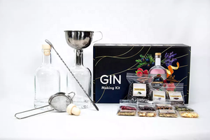 Kit de fabrication de gin et whisky <span class=keywords><strong>sans</strong></span> <span class=keywords><strong>alcool</strong></span> réutilisable YSbar avec entonnoir en bois, doseur, pierres à whisky – Accessoires de <span class=keywords><strong>bar</strong></span> personnalisables en couleur - Product Image 2