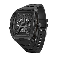 Montre pour homme SMAEL 8131, nouvelle arrivée, montre sport numérique carrée, résistante à l'eau 5BAR, quartz avec chronomètre et alarme