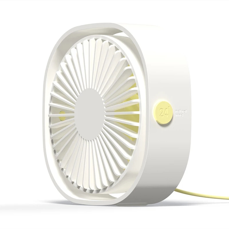 Xiaomi Ecochain 3Life настольный USB маленький вентилятор 312 портативный охлаждающий 3-скоростной мини-вентилятор с поворотом на 360, Сделано в Шэньчжэне
