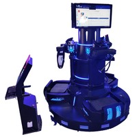 Simulateur de jeu VR interactif NINED, chaise rotative à 360 degrés, machine de mouvement intérieure, métal durable, capacité 100-500 kg, 3 places