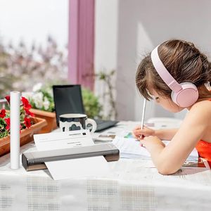 Rouleau de papier thermique A4 8,5''x6,5m, papier thermique pour imprimante thermique A4, format A4 pour documents à séchage rapide, notes d'étude - Product Image 5