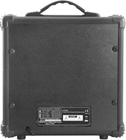 Amplificateur de guitare électrique 20 watts, amplificateur portable, entrée casque, gain, commandes de basses et de aigus, réduction du bruit, câble (noir)