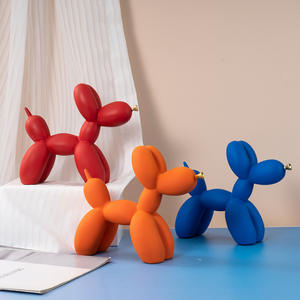 Figura Decorativa <span class=keywords><strong>de</strong></span> Perro Globo con Boca Dorada, Escultura <span class=keywords><strong>de</strong></span> Resina Pintada a Mano, Personaje <span class=keywords><strong>de</strong></span> Cine y Televisión, Decoración para el Hogar - Product Image 3