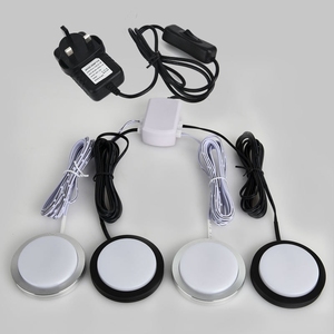 ไฟ LED แบบติดพื้นผิว 3CCT <span class=keywords><strong>3</strong></span> สี ปรับเปลี่ยนสีได้ ไฟ LED ทรงกลมบางเฉียบสำหรับตู้ ไฟเพดานแบบหรี่แสงได้ <span class=keywords><strong>3</strong></span> สี สำหรับรถบ้าน - Product Image 3