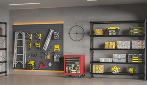 Étagère murale WPC robuste et écologique, multi-niveaux, résistante à l'eau, moderne, réglable, grande capacité, pour fitness - Product Image 5