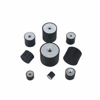 Amortisseur de précision en caoutchouc résistant à l'huile, type DE, durable, à filetage interne simple pour instruments électroniques