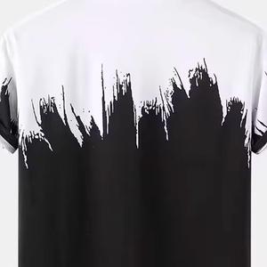 T-shirt personnalisé pour homme en tissu jersey, design vierge, sérigraphié, séchage rapide, respirant, écologique - Product Image 4