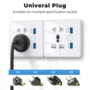 Tuya Wifi tường phổ Ổ cắm thông minh sạc nhanh <span class=keywords><strong>3.0</strong></span> <span class=keywords><strong>USB</strong></span> nhà thông minh tự động hóa Google nhà Alexa Tempered Glass đối với chúng tôi EU cắm - Product Image 5