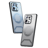 Étui de téléphone de luxe protecteur respirant antichoc en alliage d'aluminium de refroidissement magnétique en métal pour IQOO 11 12 15
