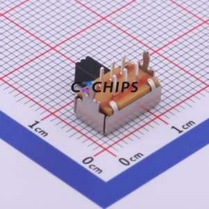 SK22D02L5 Slide Switch Through hole Component (THT) Switch Double Pole Double Throw Rectangle Pin Header PC Pin 10.8mm - Product Image 2