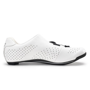 Zapatillas de Ciclismo Jump Road Blancas y Negras, Transpirables, de Cuero, para Hombre y Mujer, Calzado para Ciclismo al Aire Libre - Product Image 1