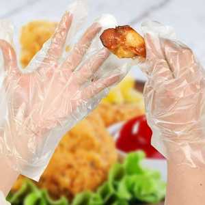 <span class=keywords><strong>100</strong></span> Guantes Desechables de Plástico Transparente de PE, Impermeables y Ligeros, para Uso en la Cocina - Product Image 2