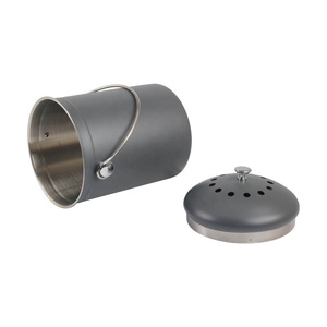 Seau à compost en acier inoxydable de 1.3 gallons avec couvercle pour les déchets alimentaires de cuisine - Product Image 3