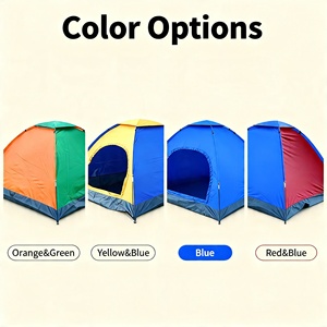 Tente de randonnée extérieure monocouche multi-personnes, pliable, portable, imperméable, protection solaire, quatre saisons, camping - Product Image 6