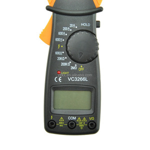 Pinza Amperimétrica Digital LCD Multímetro Voltímetro Ohmímetro Amperímetro VC3266L con Función HOLD - Product Image 1