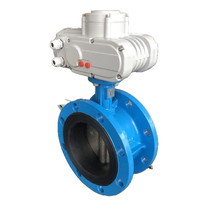 Vanne papillon sanitaire 315 mm à double excentricité avec actionneur électrique pour transfert de poudre