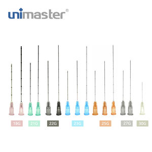 Unimaster jarum kanula kustom 18g 21g 23g 25g 27g kanula ujung tumpul mikro - Product Image 6