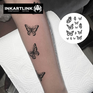 Tatuaggio Temporaneo a Farfalla di Alta Qualità, Realistico, Facile da Applicare, Impermeabile, Personalizzabile per Feste e Carnevale per Ragazze - Product Image 2