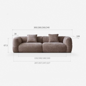 <span class=keywords><strong>Sofa</strong></span> kain gaya desainer Vintage <span class=keywords><strong>Sofa</strong></span> putih untuk unit kecil, Perancis Retro coklat krim gaya Villa, <span class=keywords><strong>Sofa</strong></span> kain datar besar - Product Image 6