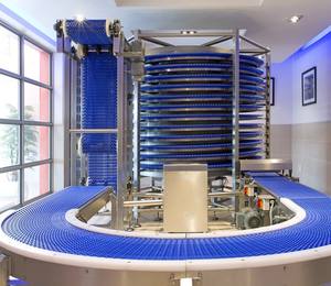 Nieuw Ontwerp Grote Capaciteit Food Grade Spiraalvormige Vriezer Voor Pizza/Brood/Koekjes Pizza Koeling Spiraal Transportband - Product Image 2