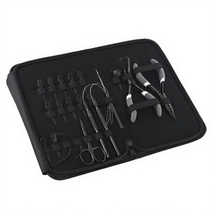 Hair Extension Tools Kit with Micro <b>Bead</b> Crimping Plier, Tape Remover, Loop Threader, Crochet Hook and Curved Sewing <b>Needles</b> - Product Image 1