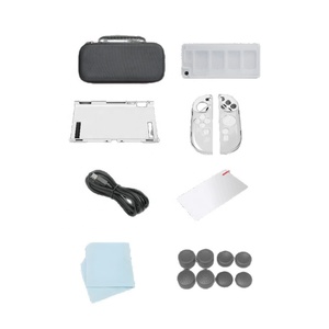 Switch2 NS2 Compatible 15-in-1 Kit with Game <b>Card</b> Protective <b>Case</b> TPU Joystick Protector Crystal Shell Carrying Bag - Product Image 4