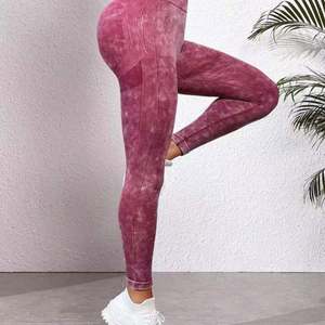 Venta al por mayor de punto Para Mujer Leggins entrenamiento Push up medias cintura alta Tie Dye sin costuras Scrunch Butt Yoga Leggings para Mujer - Product Image 2