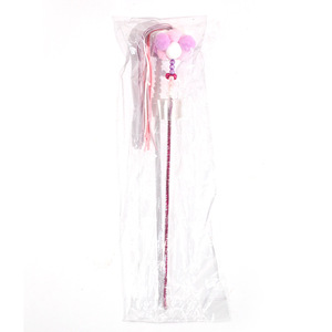 ไม้แหย่สำหรับแมวมีกระดิ่งกรอบเชือกยืดหยุ่นแบบขนนกผิวเรียบสีสันสดใสเป็นมิตรกับผิว - Product Image 2