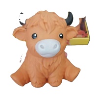 Jouets Squishies en forme de Yak, à récupération lente, jouets anti-stress, jouets à presser, jouets cadeaux, en TPR, logo personnalisé