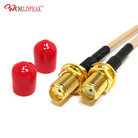 Rechtwinkliges MMCX-Stecker auf 4-Loch-Flansch-Panel-Mount SMA-Buchse Kabelkonfektion RG316 Koaxial-Antennen-Pigtail für LTE/4G/GSM-Module