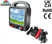 12V/230V Accu- en netspanningsvoeding Waterdichte milieuvriendelijke SUNRISE elektrische afrastering energizer 3D-modellering dierengevangenschap