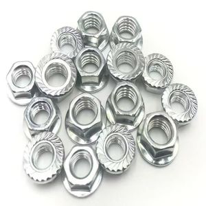 Écrou à bride hexagonale M3 M4 M5 M6 M8 M10 M12 M16, zingué, anti-desserrage, norme métrique GBT 6171-2000 - Product Image 2