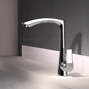 Robinet d'évier <span class=keywords><strong>de</strong></span> cuisine à <span class=keywords><strong>col</strong></span> <span class=keywords><strong>de</strong></span> <span class=keywords><strong>cygne</strong></span> à levier unique - Product Image 4