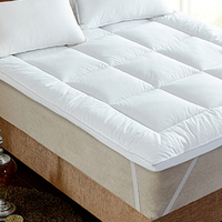 Protège-matelas en tissu de coton, lisse et confortable, épaisseur et poids personnalisables, respirant, pour hôtel, protège le matelas