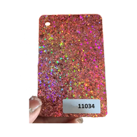 AICANDO Plaque acrylique PMMA coulée brillante à paillettes fuchsia Razzle Dazzle 1/8 po, haute dureté de surface, taille personnalisée, commande en gros, bijoux