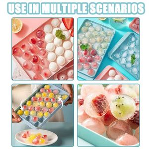 ถาดทำน้ำแข็งทรงกลม XDH765 ขายดี ถาดทำน้ำแข็งทรงกลม 33 ช่อง พลาสติก ทำน้ำแข็งทรงกลมขนาดเล็ก 33 ช่อง - Product Image 6