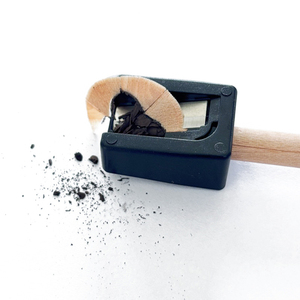 Taille-crayon personnalisé à 1 trou pour maquillage, en plastique noir, pour crayon à lèvres, crayon pour les yeux, crayon à sourcils, crayon à lèvres - Product Image 2