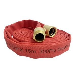 Manguera Contra Incendios de 30 m, 1.5 Pulgadas, 17 Bares, Revestimiento de PU Rojo, Material EPDM con Certificación UL, Doble Cubierta, con Acoplamiento Americano - Product Image 6