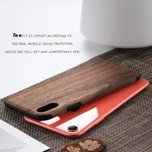 2022 جديد سيليكون فتحة للبطاقات هاتف محمول غطاء للهاتف بنمط خشبي Pronted مخصص الخشب المطبوعة المحمول الغطاء الواقي