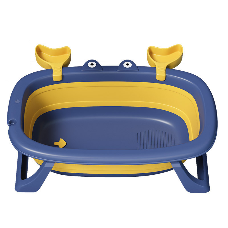 Multifunction baby cute cartoon folding PP TPE baby bathtub