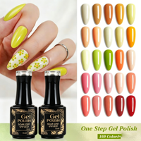 Vernis à ongles gel UV LED professionnel de marque privée, sans HEMA, sans TPO, haute brillance, étiquette personnalisée, vente en gros
